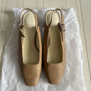 MOUSSY 베이지 슬링백 샌들 S
