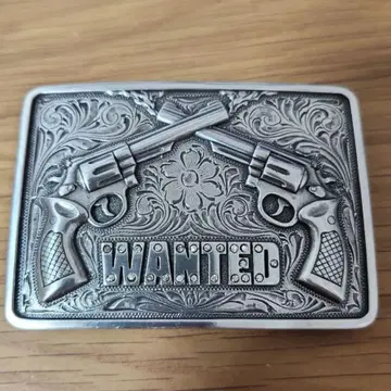 리볼버 WANTED 벨트 버클