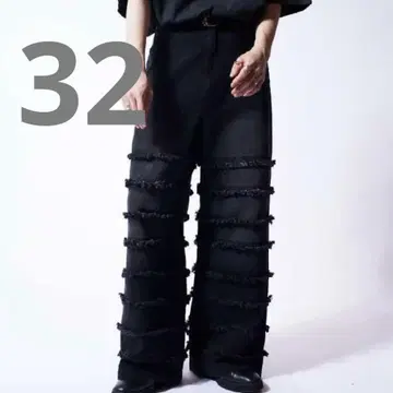 정가 24200엔 루이스 데님 스택 와이드 배기 팬츠 25ss 택 포함