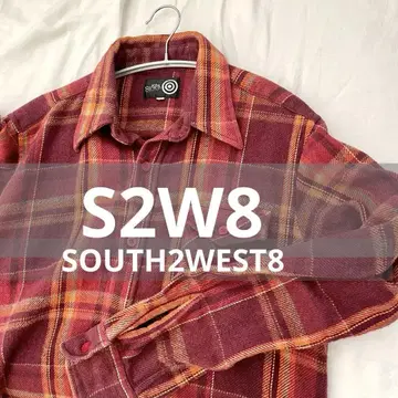 SOUTH2WEST8 S2W8 체크 플란넬 셔츠 L 사이즈 새상품급