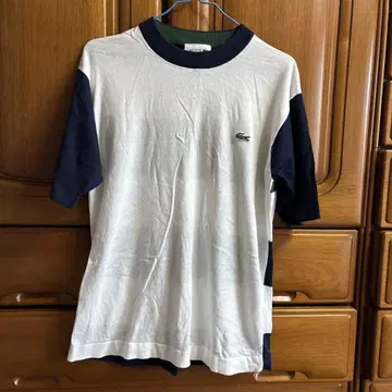 [ LACOSTE / 라코스테 ] 패널 보더 니트 티셔츠 XS 사이즈