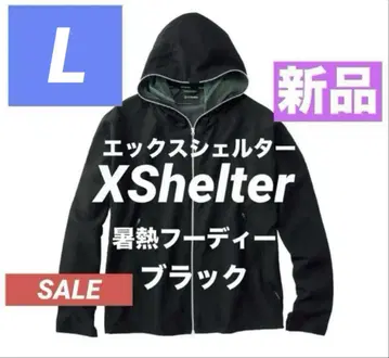 새상품 L 엑스쉘터 쿨링 후디 워크맨 후드티 블랙