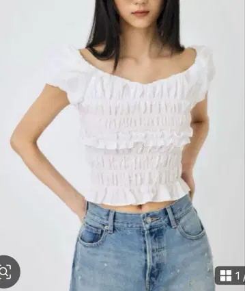 MOUSSY GATHER 블라우스