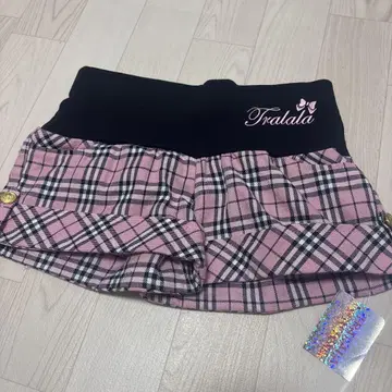TRALALA 트라라 00년대 체크 쇼팬츠 공주풍 걸리시 리즈리사