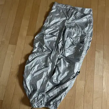 ZARA 실버 카고 팬츠