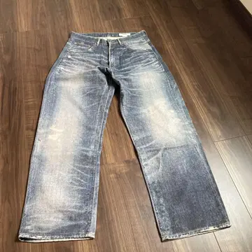 zara 프린트 데님 배기 팬츠