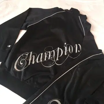 Champion 블랙 저지 세트 ATHLETIC