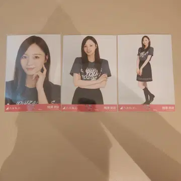 노기산 46 우메자와 미나미 전국 투어 티셔츠 후쿠오카 버전 생사진 세트