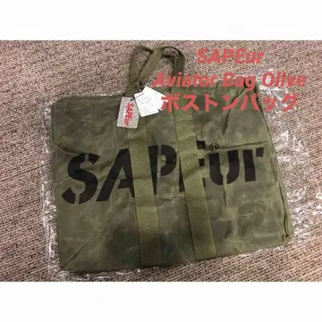 새상품 SAPEur 사풀 Aviator Bag Olive 보스턴 백