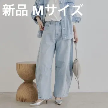퓨어세신 데님 커브 레그 팬츠