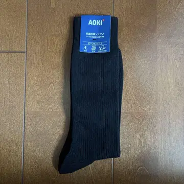 AOKI 블랙 리브 삭스 27-29cm 11족 세트