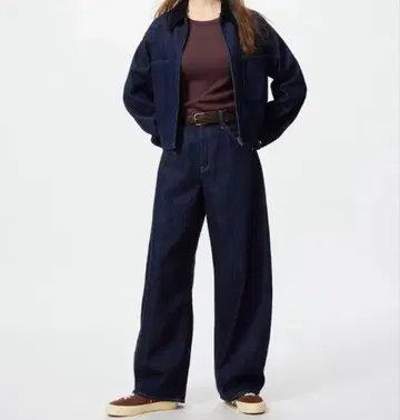 유니클로 UNIQLO 바기 커브 진스 표준 길이, 수선 없음, 25인치