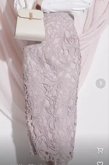tocco closet 플라워 레이스 타이트 스커트