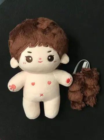 옷 갈아입기 봉제 인형 15cm 무속성 봉제 인형