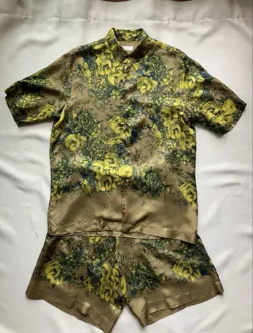 DRIES VAN NOTEN 플로럴 세트업 셔츠 반바지