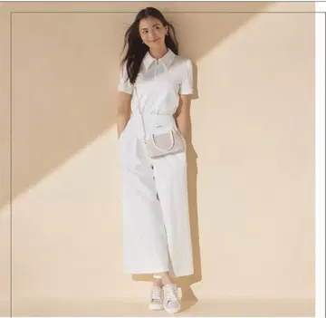 화이트 피케 셔츠 반팔
