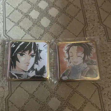 귀멸의 칼날 재미있는 복권 스퀘어 캔 배지