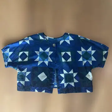 새상품급 BEAMS BOY / 퀼트 프린트 백투프론트 셔츠
