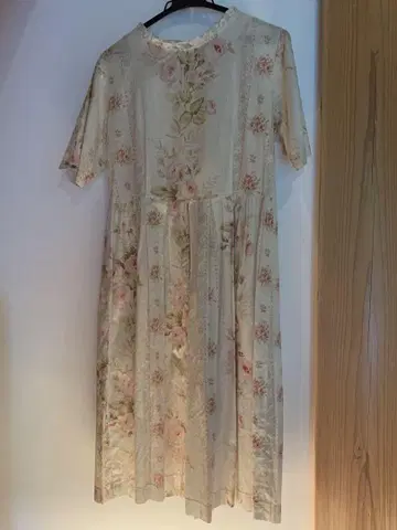 Mother Cotton 꽃무늬 반팔 원피스