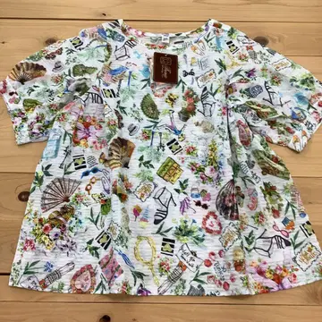 카모이 요코 TUNIC 튜닉 블라우스 론 축구 소재