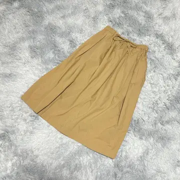 [ 양품 ] 무인양품 플레어 롱 스커트 허리 끈(M) 페미닌 캐주얼