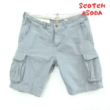 [ SCOTCH&SODA ] 코튼 숏 카고 팬츠 0158