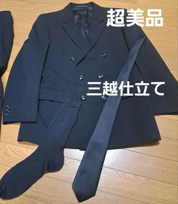 초미품 미츠코시 제작 자켓 블랙 포멀 예복 넥타이 새 양말 포함