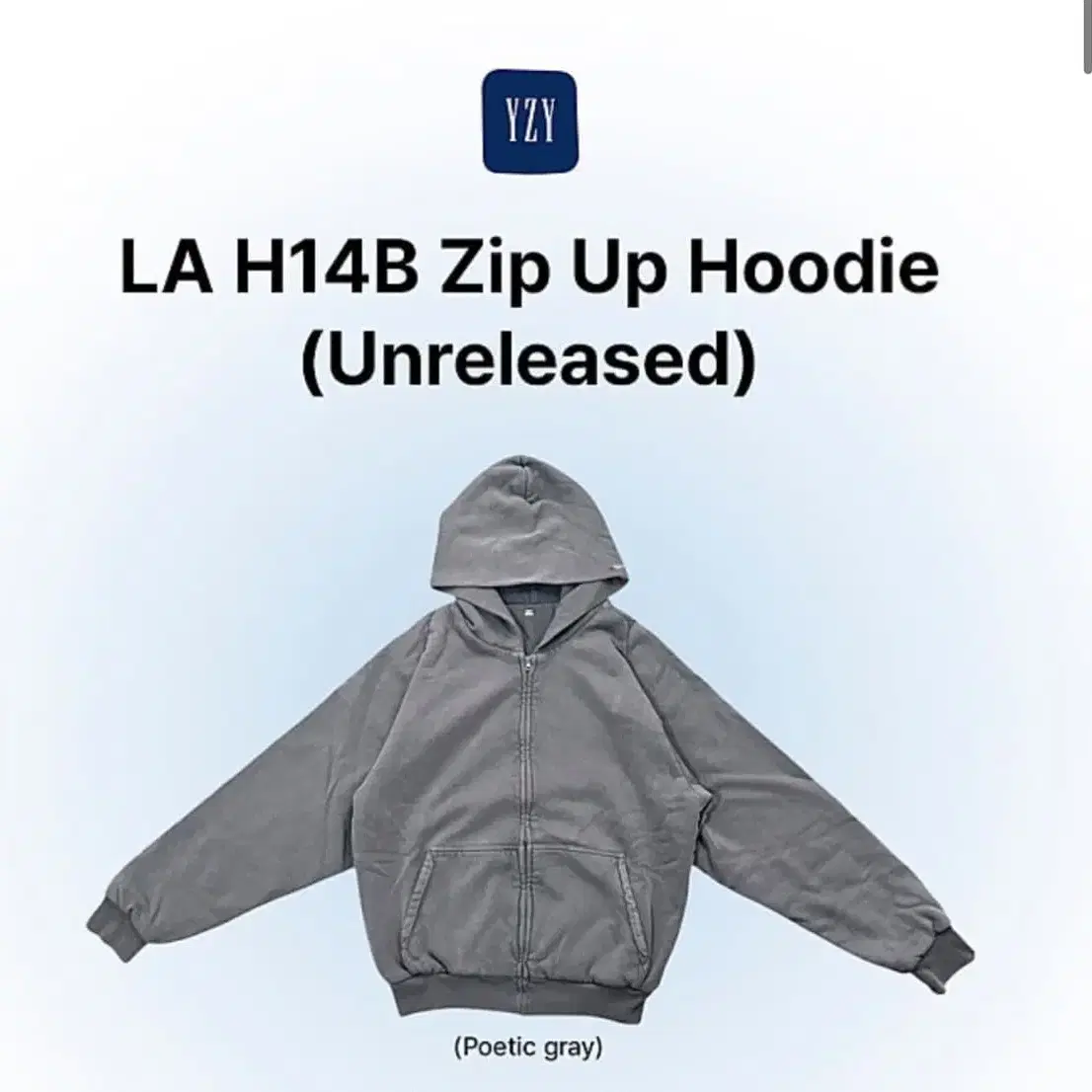 トップス Yeezy Gap Zip Hoodie Poetic Gray L yzy yeezy gap zip up hoodie poetic grey L｜Yahoo!フリマ（旧PayPayフリマ）