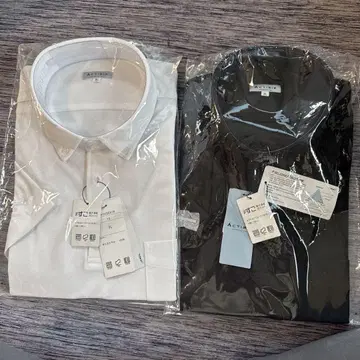 피케 셔츠 흰색 검은색 2장