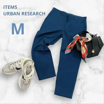 ITEMS URBAN RESEARCH 테이퍼드 팬츠 네이비 38 M