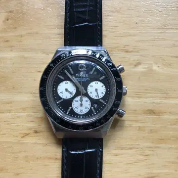 Timex Q 크로노그래프 블랙 사용감 있음 작동품 가전 양판점 한정