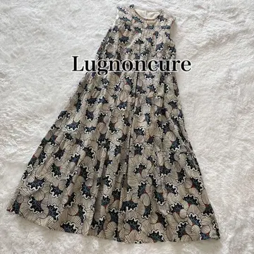 르농큐르 Lugnoncure 아프리칸 바틱 패턴 롱 원피스