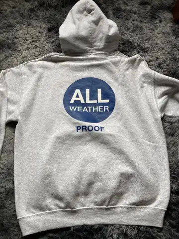 ALL WEATHER PROOF 후디 그레이 L 사이즈