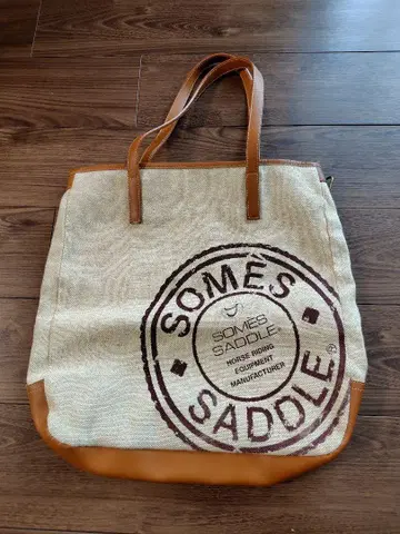 SOMES SADDLE 소메스사돌 토트백 가죽 린넨