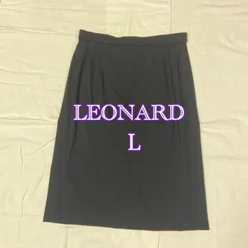 LEONARD 블랙 타이트 스커트 L