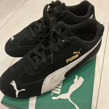 PUMA 스피드캣 블랙 x 화이트 22.5cm