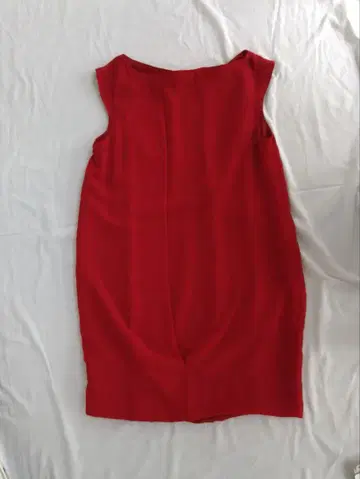 zara 빨간색 민소매 무릎 위 기장 원피스