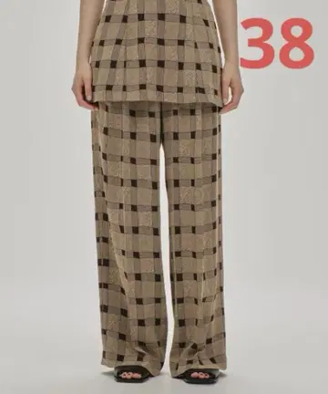 TODAYFUL Checkjacquard Tuck Trousers
