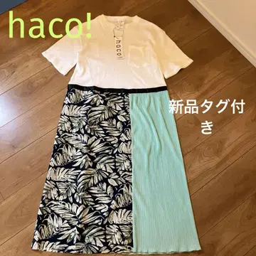 haco! 이소재 믹스 원피스 도킹 원피스 M