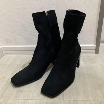 ZARA 자라 부티 사이드 지퍼 스웨이드 느낌 40 26cm