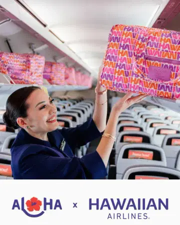 새상품 Aloha x Hawaiian Airlines 특별판 백팩 완판템