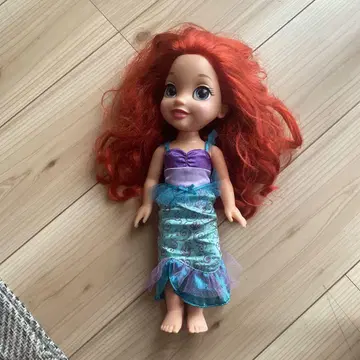 미사용 새상품 디즈니 아리엘 인어 인형 빨간 머리 약 30cm