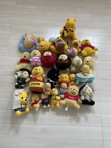 푸우 봉제 인형 세트