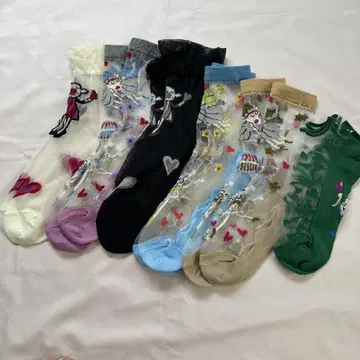 알베로베로 시스루 양말 6켤레