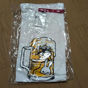 CUNE 티셔츠 반팔 맥주 비어 머그잔 M사이즈 토끼