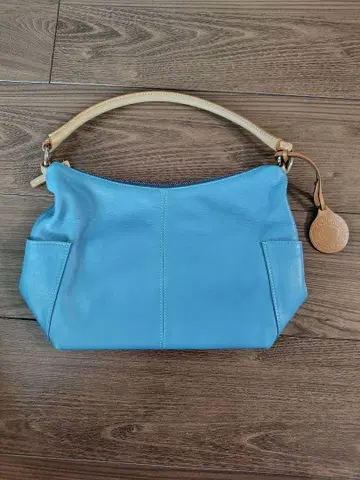 SOMES SADDLE 가죽 핸드백 파랑 참