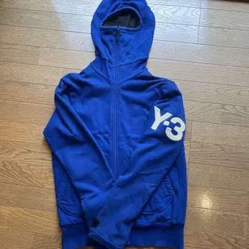 Y-3 풀 집업 후드티 S 파랑