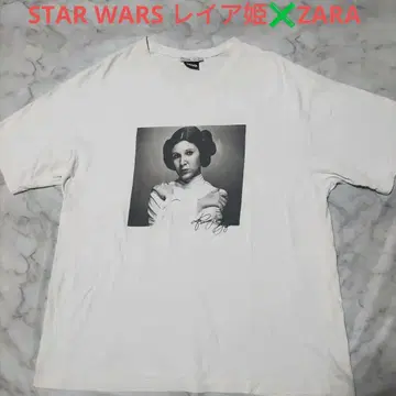 레어 STAR WARS 레아 공주 ZARA 오버 사이즈 티셔츠 S