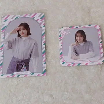 코지마 나기사 사쿠라자카46 카페 오리지널 엽서 & 코스터