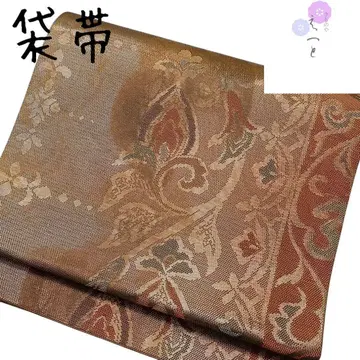 7 엣또 후쿠로 오비 양풍 브라운 골드 컬러